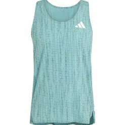 adidas - Adizero Running Singlet - Laufshirt Powder Teal / Preloved Teal Clearance