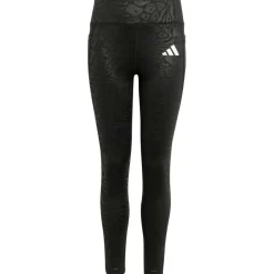 adidas - Kid's All Sports Optime Animal Print Leggings - Leggings Black / White