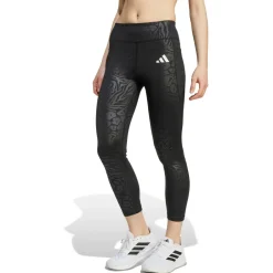 adidas - Kid's All Sports Optime Animal Print Leggings - Leggings Black / White
