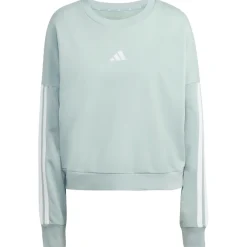 Hot adidas - Women's 3-Stripes French-Terry Sweatshirt - Pullover