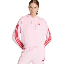 - Women's 3-Stripes French Terry Full Zip Hoodie - Sweat- & Trainingsjacke Alltagsbekleidung|Pullover & Hoodies