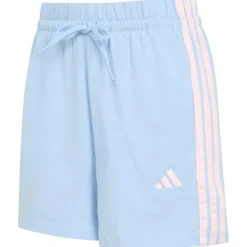 adidas - Women's 3-Stripes SJ Shorts - Shorts Glow Blue / Clear Pink