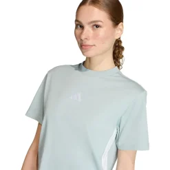 adidas - Women's 3-Stripes SJ Tee - T-Shirt Wonder Sage / White Best