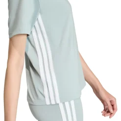 adidas - Women's 3-Stripes SJ Tee - T-Shirt Wonder Sage / White Best