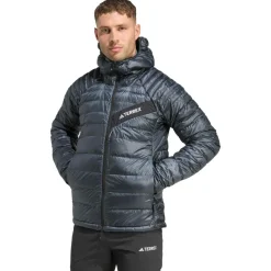 adidas Terrex - Terrex Techrock Climawarm+ Down Hooded - Daunenjacke Carbon Discount