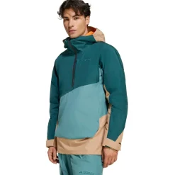 adidas Terrex - Terrex Xploric 2 Layer Lined CP Anorak - Skijacke Preloved Teal / Aurora Ivy / Cardboard Online
