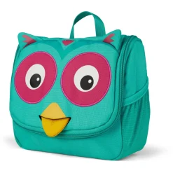 Affenzahn - Kid's Toiletry Bag Eule - Kulturbeutel Torquoise