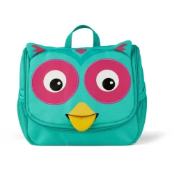 Affenzahn - Kid's Toiletry Bag Eule - Kulturbeutel Torquoise