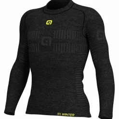 Outlet Alu00e9 Alé - Intimo Wool L/S Baselayer - Merinounterwäsche Grey