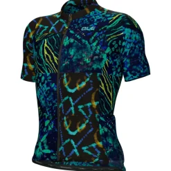 Alu00e9 Alé - Pragma Caraibi S/S Jersey - Radtrikot Black Hot