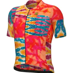Alu00e9 Alé - PR-E Clorofilla S/S Jersey - Radtrikot Orange Combo New