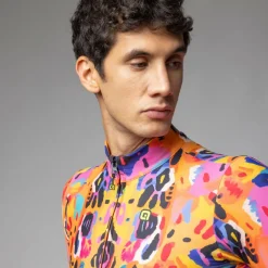 Outlet Alu00e9 Alé - Special Edition Tribal L/S Jersey - Radtrikot Orange