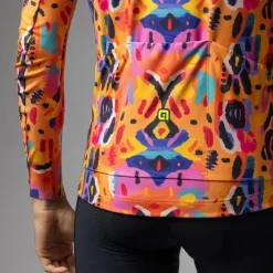 Outlet Alu00e9 Alé - Special Edition Tribal L/S Jersey - Radtrikot Orange
