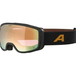 Alpina - Bivio Q S2 - Skibrille Black / Gold Matt / Quattroflex Gold Discount