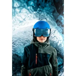 Alpina - Kid's Zupo Visor Q-Lite Mirror S2 - Skihelm Olive / Red Matt Best