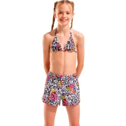 Online Arena - Girl's Beach Short Printed - Badehose