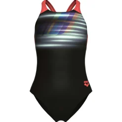 New Arena - Girl's Fading Swimsuit V Back L - Badeanzug