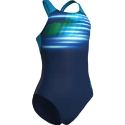New Arena - Girl's Fading Swimsuit V Back L - Badeanzug