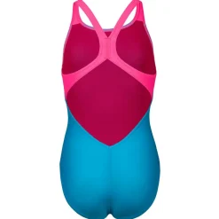 Best Arena - Girl's Openings Swimsuit V Back - Badeanzug Black / Turquoise