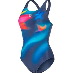 Discount Arena - Women's Print Swimsuit Control Pro Low LB - Badeanzug Multi / Navy / Navy