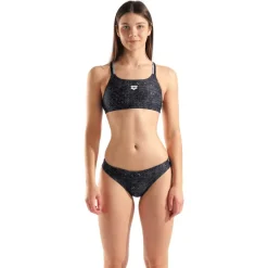 Online - Women's Ribbed Swimsuit Bikini Bandeau - Bikini Bademode