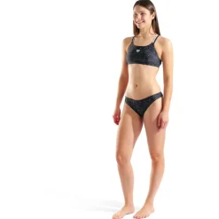 Online - Women's Ribbed Swimsuit Bikini Bandeau - Bikini Bademode
