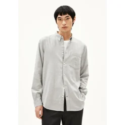 ARMEDANGELS - Araamo - Hemd Silver Melange Clearance