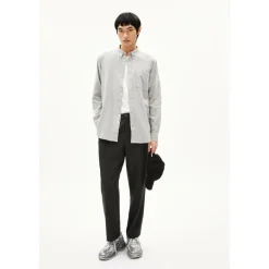 ARMEDANGELS - Araamo - Hemd Silver Melange Clearance