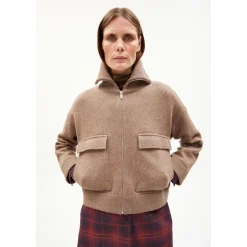 ARMEDANGELS - Women's Joaniaas - Wolljacke Cinnamon Dust Melange Outlet