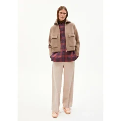 ARMEDANGELS - Women's Joaniaas - Wolljacke Cinnamon Dust Melange Outlet