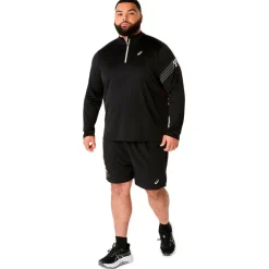 Asics - Icon L/S 1/2 Zip - Laufshirt Performance Black