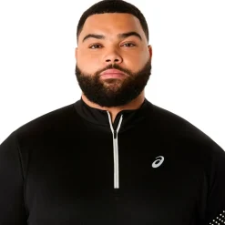 Asics - Icon L/S 1/2 Zip - Laufshirt Performance Black