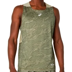 Asics - Fujitrail Singlet - Laufshirt Mantle Green / Khaki Clearance