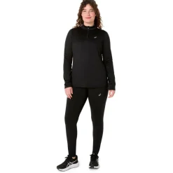 Asics - Women's Core L/S 1/2 Zip Winter Top - Laufshirt Performance Black Hot