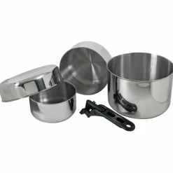Hot Basic Nature - Biwak Edelstahl 3 - Topf-Set Metallic