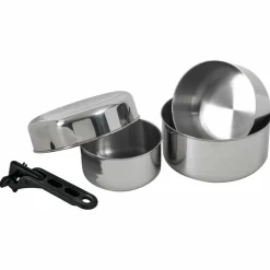Basic Nature - Biwak Edelstahl 2 - Topf-Set Metallic Discount