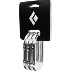 Black Diamond - Oval Keylock Carabiner 3-Pack - Schnappkarabiner Polished Hot