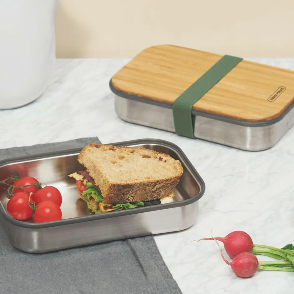 Best black+blum - Edelstahl Sandwich Box - Essensaufbewahrung