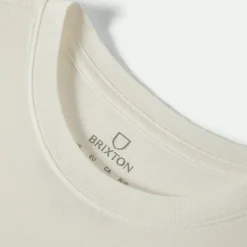 Brixton - Women's Chill Out Fitted Crew Tee - T-Shirt Off White Discount