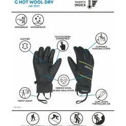 Discount C.A.M.P. - G Hot Wool Dry - Handschuhe Black