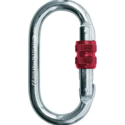 C.A.M.P. - Steel Oval Lock -Stahlkarabiner - Stahlkarabiner Silver / Red Discount