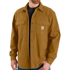 - Canvas Fleece-Lined Shirt Jacket - Hemd Shirts, Hemden & Longsleeves|Alltagsbekleidung