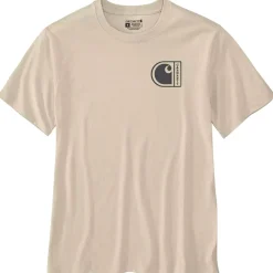 Carhartt - Short-Sleeve C Graphic T-Shirt - T-Shirt Oat Milk Online