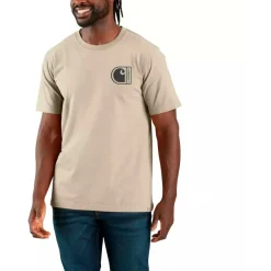 Carhartt - Short-Sleeve C Graphic T-Shirt - T-Shirt Oat Milk Online