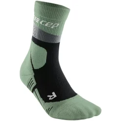 Clearance CEP - Women's Max Cushion Socks Hiking Mid Cut - Wandersocken Grey / Mint