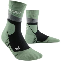 Clearance CEP - Women's Max Cushion Socks Hiking Mid Cut - Wandersocken Grey / Mint