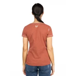 Chillaz - Women's Gandia Mountainbike Flowers T-Shirt - T-Shirt Brick
