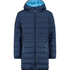 CMP - Girl's Down Coat Fix Hood Taffeta - Mantel Online