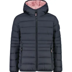 New CMP - Girl's Down Jacket Fix Hood Taffeta - Kunstfaserjacke