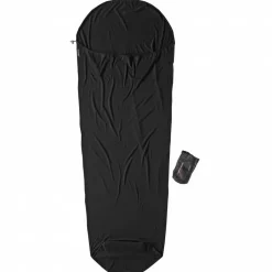 Sale Cocoon - Merino Wolle MummyLiner - Reiseschlafsack Black